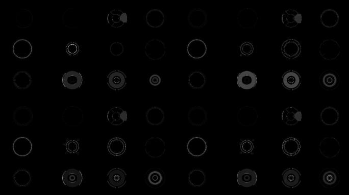 高科技圆环按钮视动态元素V1