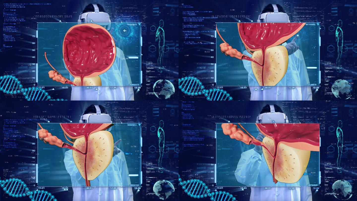 VR虚拟现实ar智慧医疗前列腺ae模板