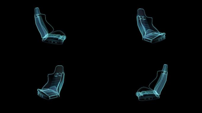 驾驶座椅全息投影循环