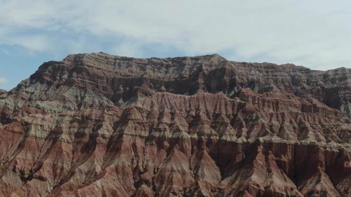 新疆天山大峡谷丹霞地貌4K航拍