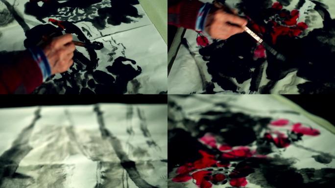 画家画中国水墨画