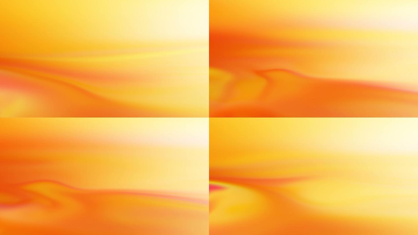 橙色运动抽象背景场景流动彩色变化变幻金色