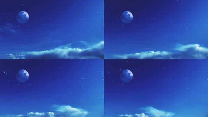 【HD天空】奇幻仙境星空月亮魔幻月球幻境