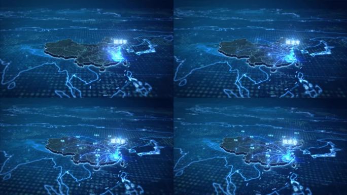 福清辐射覆盖全国-视频素材