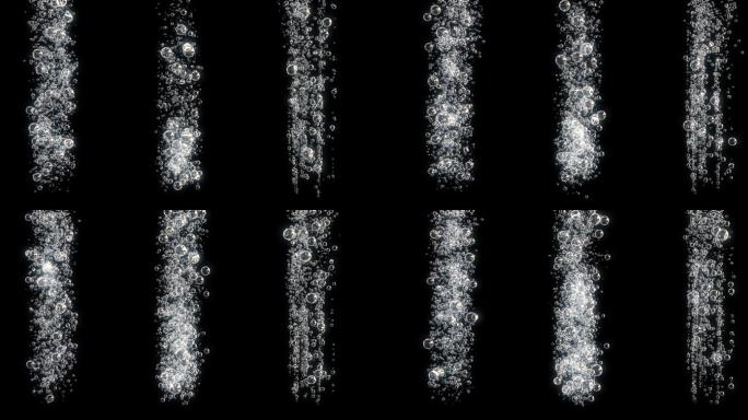 气泡水中气泡上升空气感