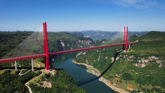 5K航拍贵州鸭池河大桥