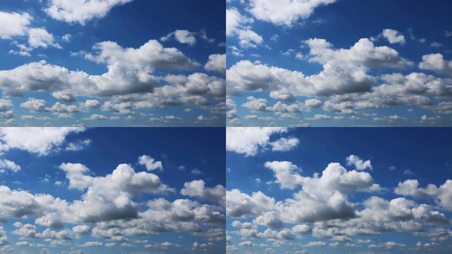 蓝天上一圈白色的流云