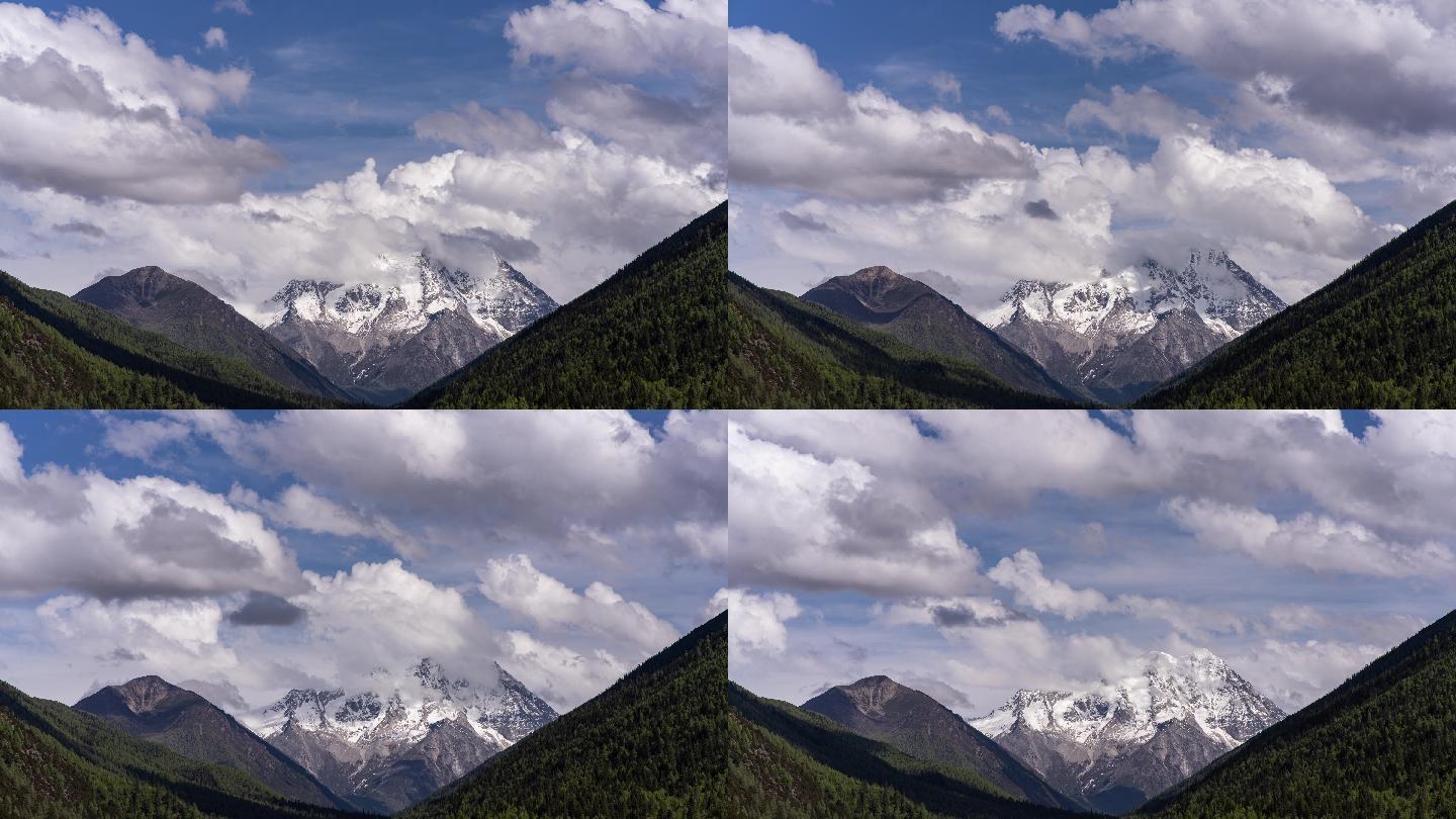 亚拉雪山特写延时