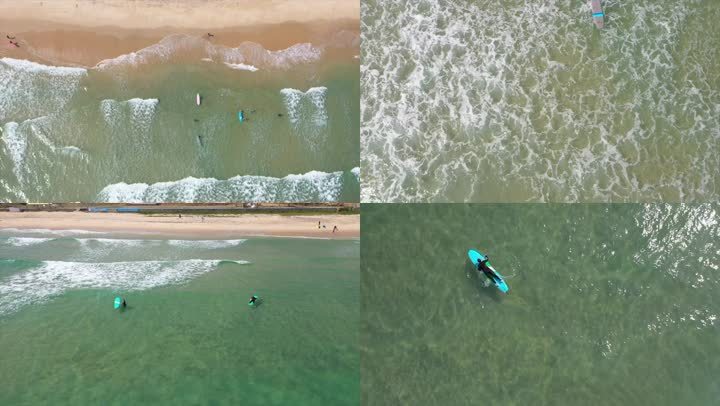 三亚冲浪海水海浪划艇户外