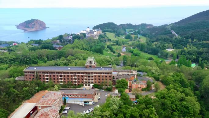 大连棒棰岛风景区全景视频