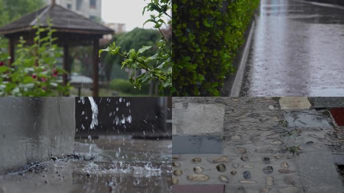 下雨升格、雨景慢镜头
