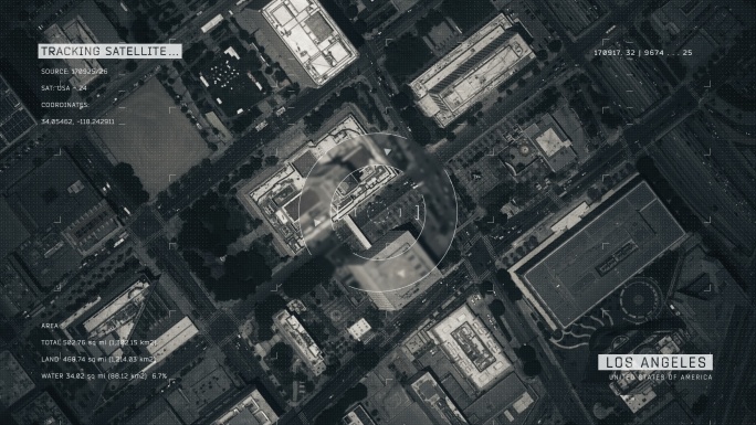 洛杉矶的卫星图像