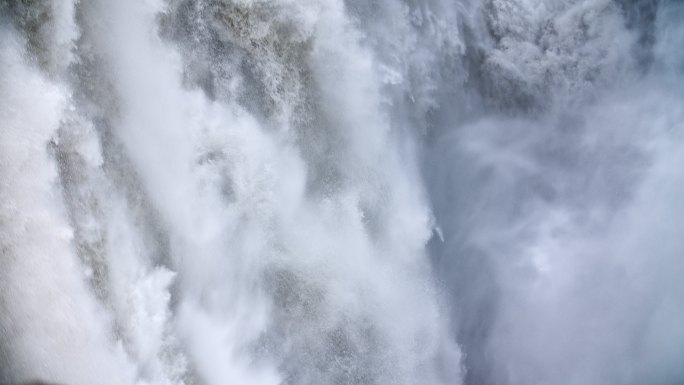慢动作瀑布瀑布雄伟壮观瀑布