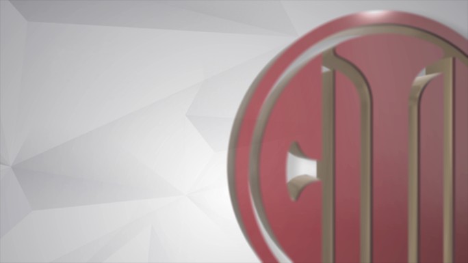 4K中信银行三维logo背景素材