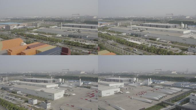 4K-Log上海自贸区临港新片区工业地标