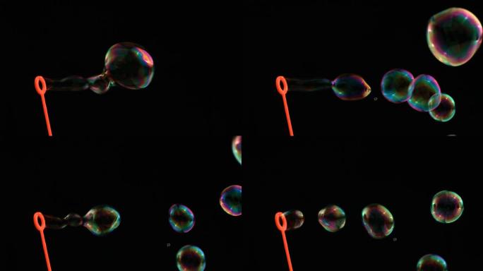 彩色泡泡吹泡泡视频素材可爱童话