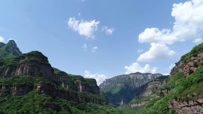 4k超高清航拍太行山唯美山脉自然风景