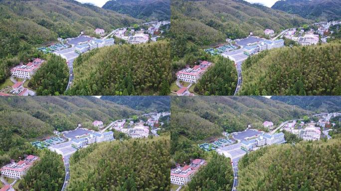 航拍江西井冈山风景区游客服务中心