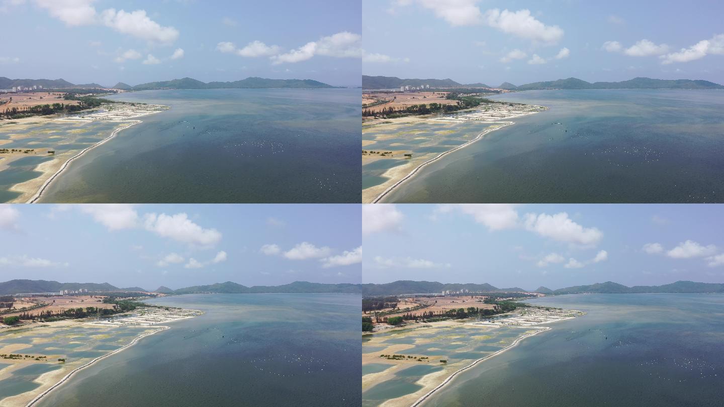 4k航拍海南陵水黎安港
