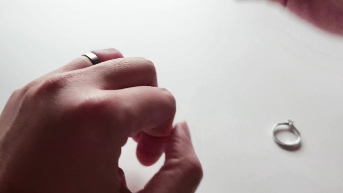 脱戒指-对戒-离婚-分手-伤感视频