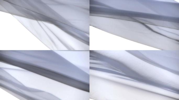 飘动的白色纱缂丝纺织织布手工艺特色文化传
