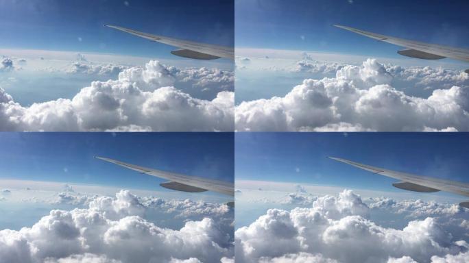 飞机舱外的云层