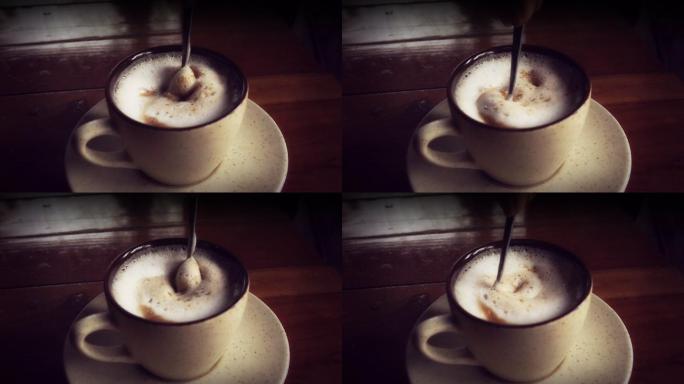 超慢镜头高清：混合咖啡