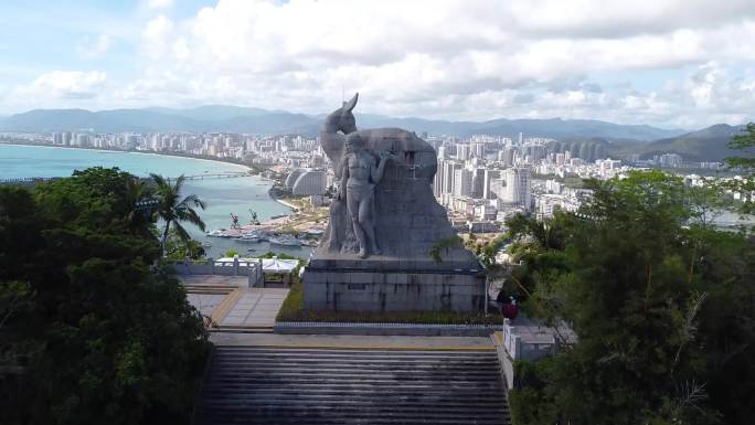 海南三亚一见钟情鹿回头风景区