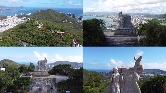 海南三亚一见钟情鹿回头风景区