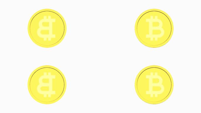 bt币虚拟货币金币金币旋转金币