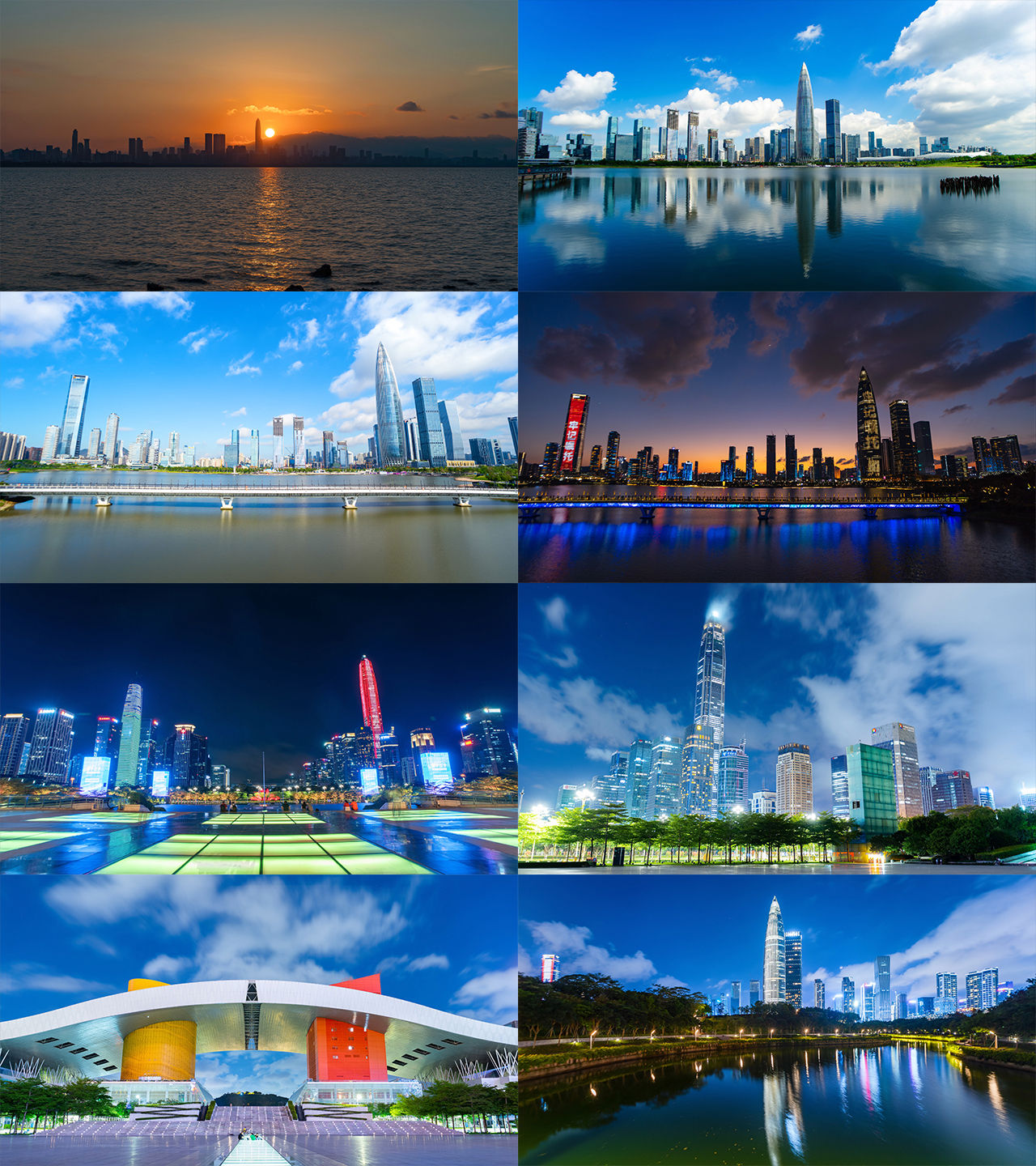 4k深圳城市延时宣传片市民中心深圳湾