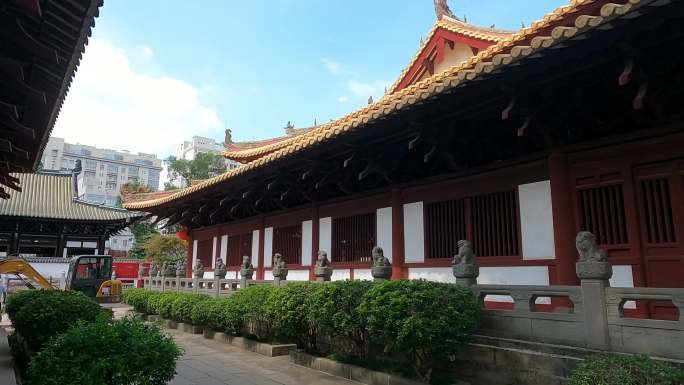 广州光孝寺佛教寺庙建筑素材