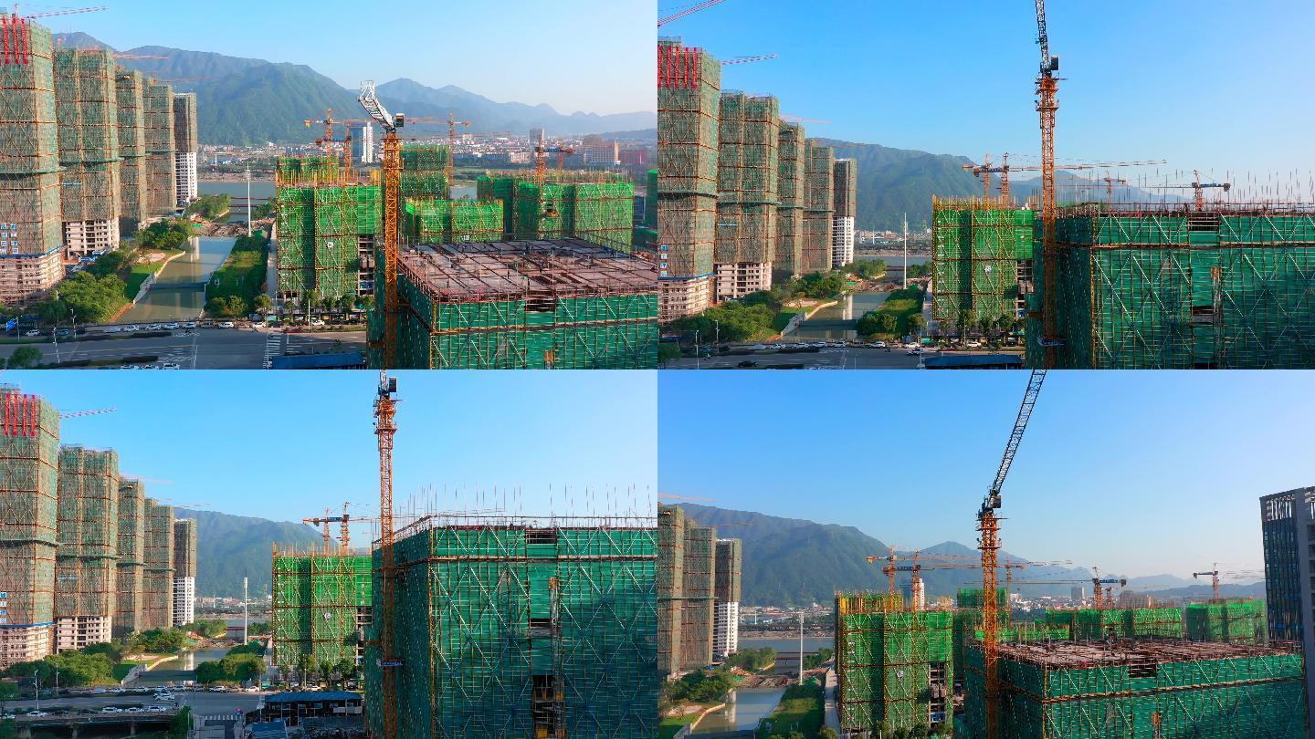 温州瓯海区府建筑工地塔吊