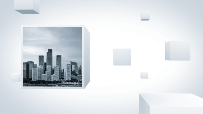 科技简约干净大气图片照片文字展示AE模板