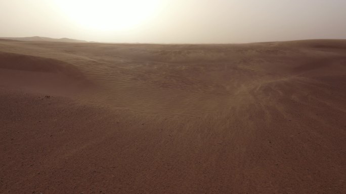 沙尘暴实拍视频防沙治沙 环境治理抗旱