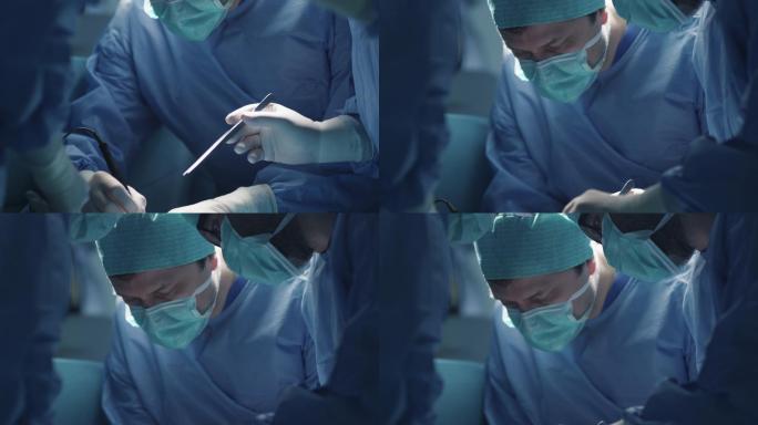 医疗队在手术室进行外科手术