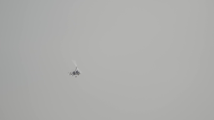 动力三角翼飞机起飞动力伞