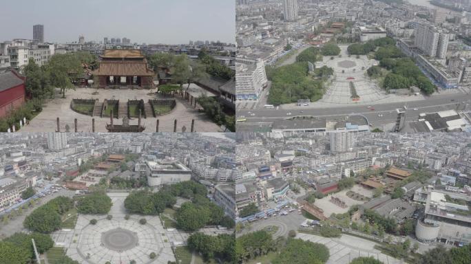德阳文庙广场航拍4KDLOG模式