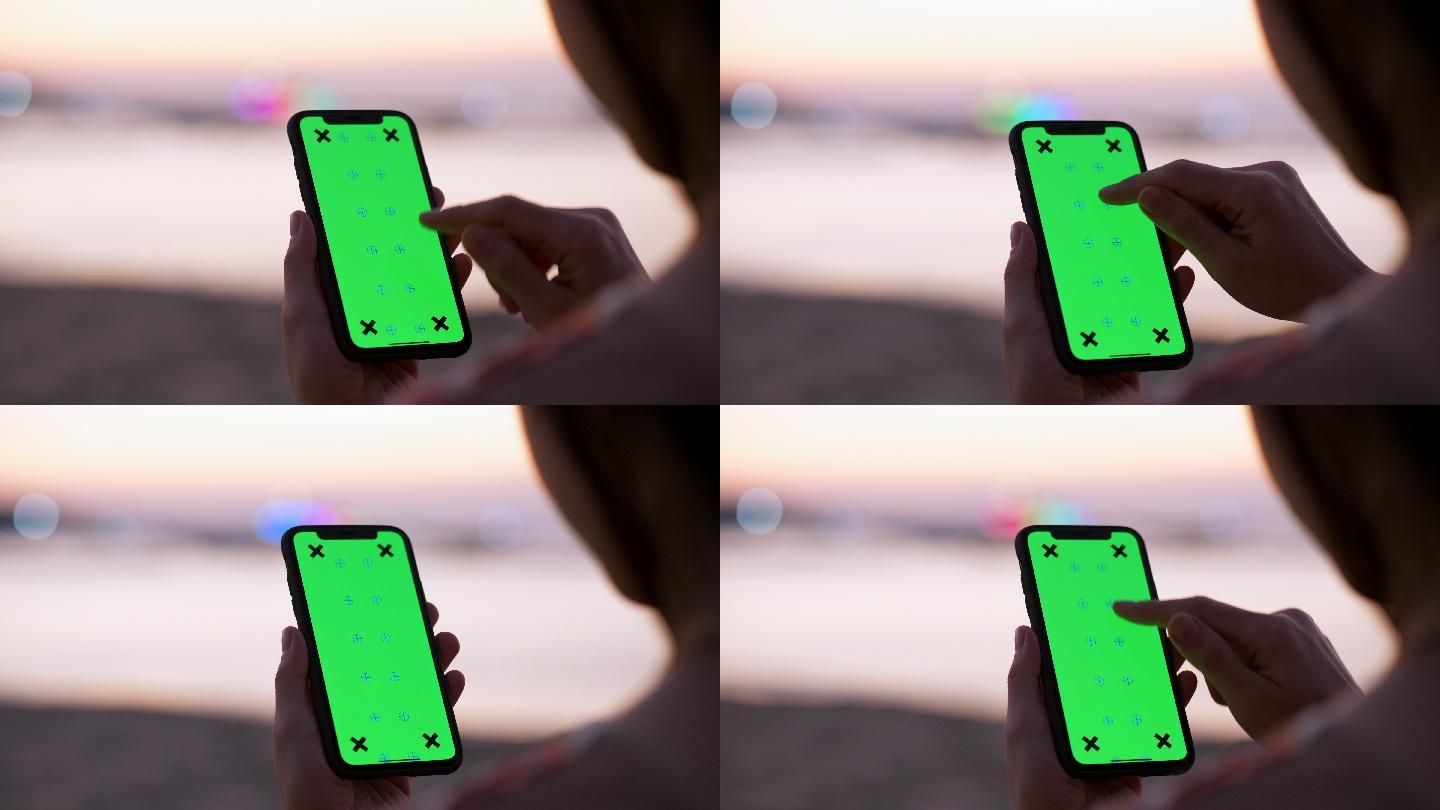 绿屏手机绿布抠像绿幕抠图后期跟踪