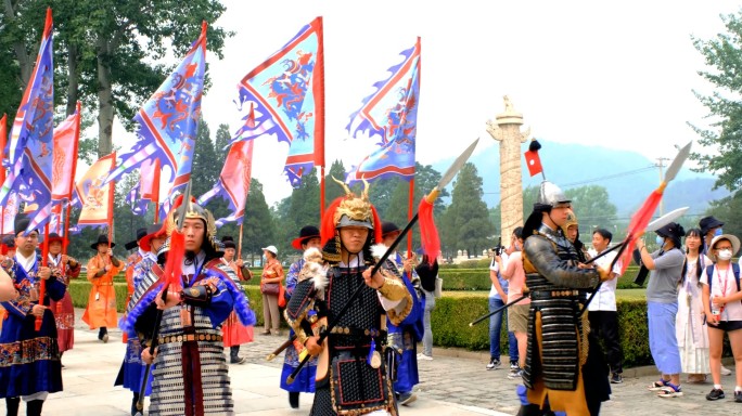 明朝汉服盔甲仪仗甲胄同袍国风古风