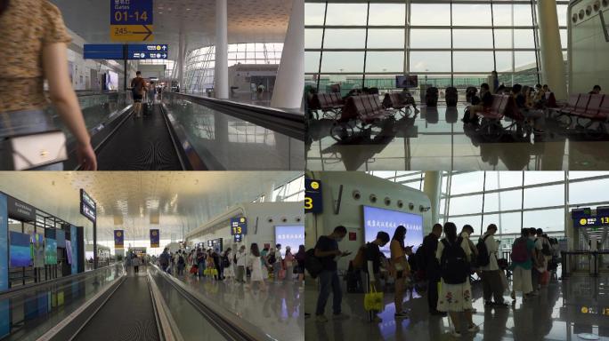 武汉机场候机大厅登机口
