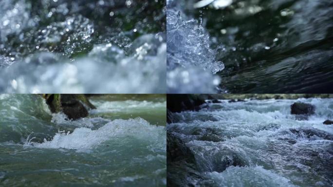 水流河水溪流，意境水流，矿泉水酒水广告