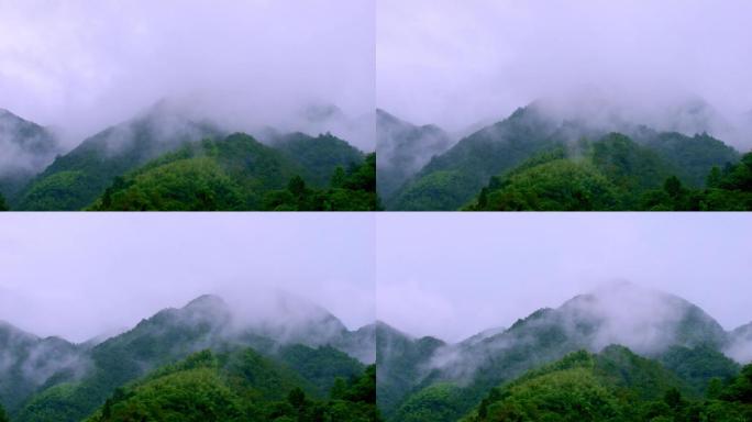 雨后山间雾气升腾延时摄影