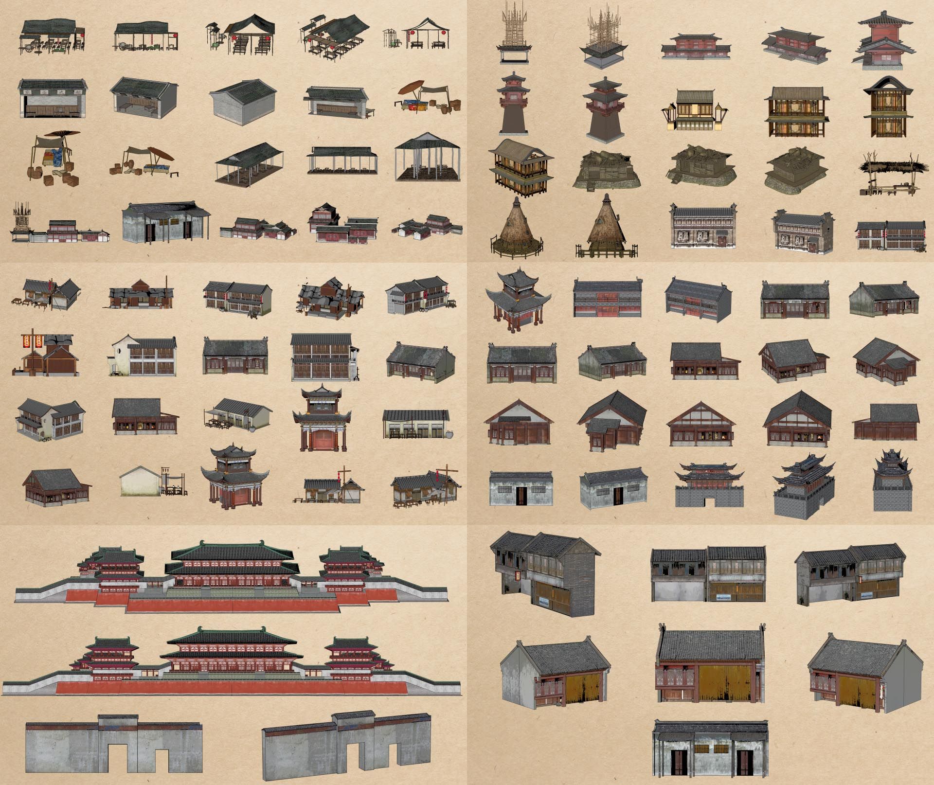 中国古代建筑房屋v1