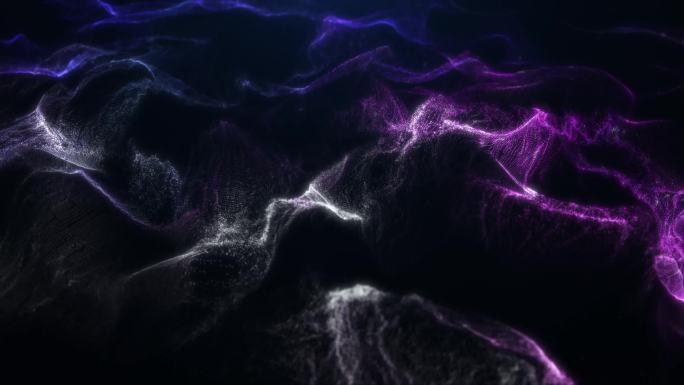 10390 紫光粒子流波浪流动