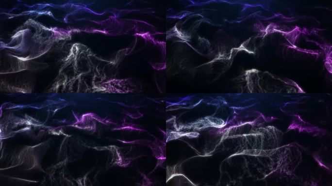 10390 紫光粒子流波浪流动