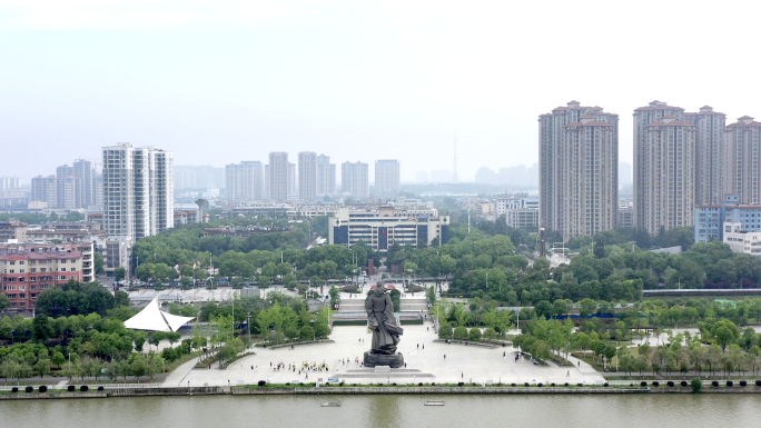 【4K】襄阳市浩然广场