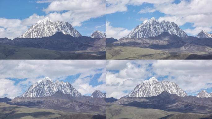 塔公亚拉雪山特写