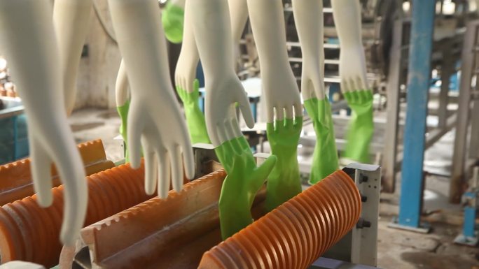 工业塑胶手套生产车间流程