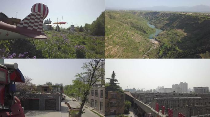 西安城市风景航拍视频素材